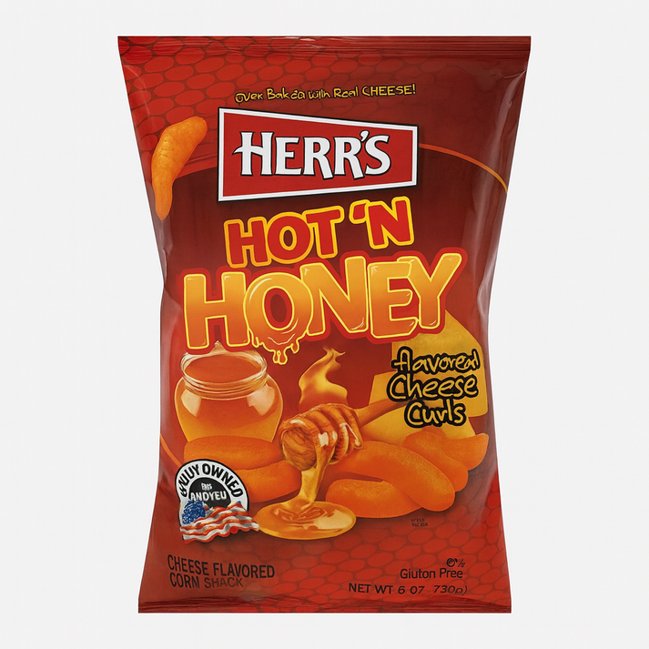 Herr´s Hot ´N Honey Cheese Curls 170g