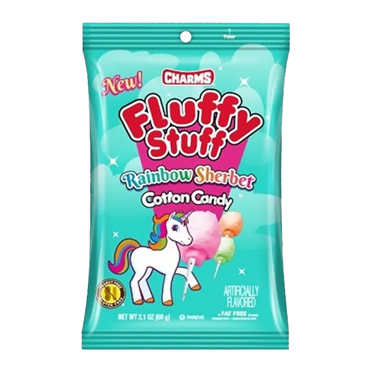 Fluffy Stuff Rainbow Sherbet Cotton Candy (bunte Zuckerwatte) 60g