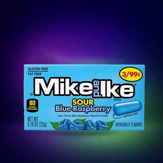 Mike and Ike Sour Blue Raspberry 22g