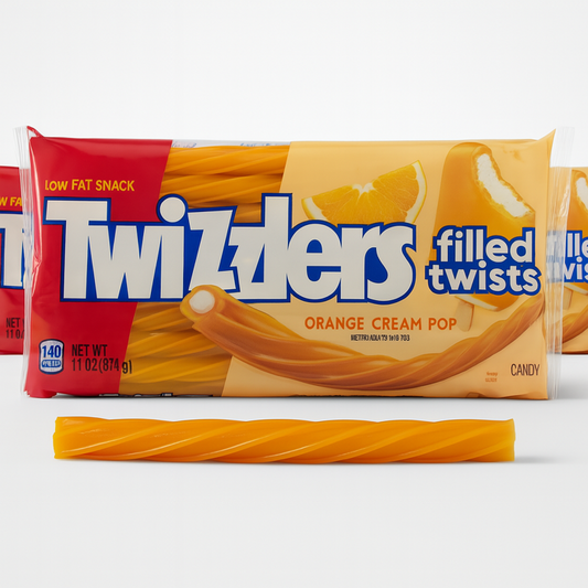 Twizzlers Filled Twists Orange Cream Pop