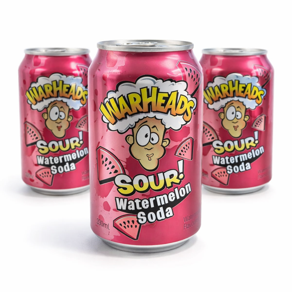 Warheads Sour Watermelon Soda 355ml