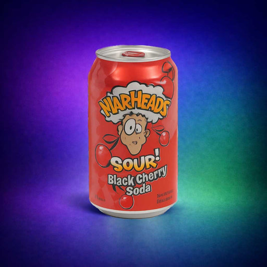 Warheads Sour! Black Cherry Soda 355ml